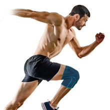 ELASTIC KNEE SUPPORT WITH SILICONE PADDING AND SIDE STABILIZERS