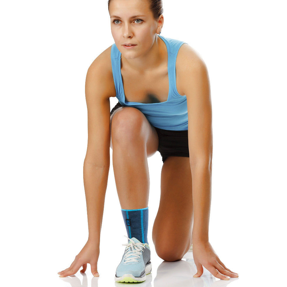 ELASTIC ANKLE SUPPORT WITH SILICONE PADS