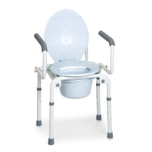 COMMODE CHAIR - PAINTED STEEL 4 IN 1