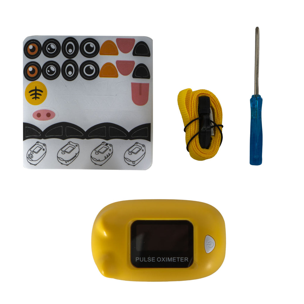 Pediatric Fingertip Pulse Oximeter Yellow CMS50Q1