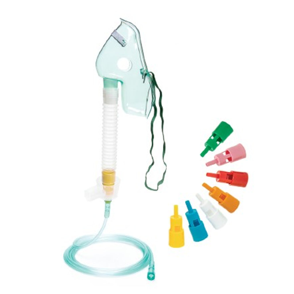 Multi-vent Mask Adjustable Venturi,Adult elongated,with seven connector