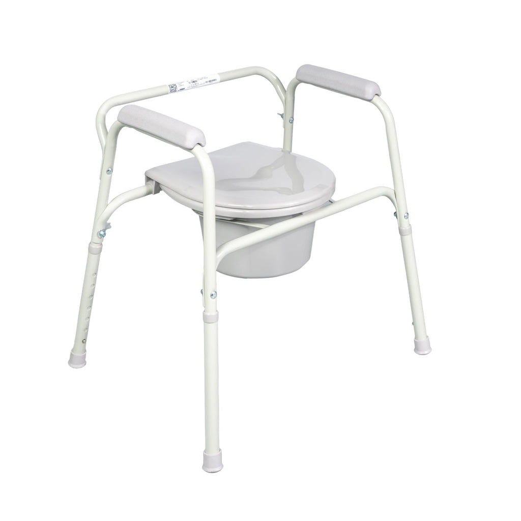 Fixed Commode Chair Beige
