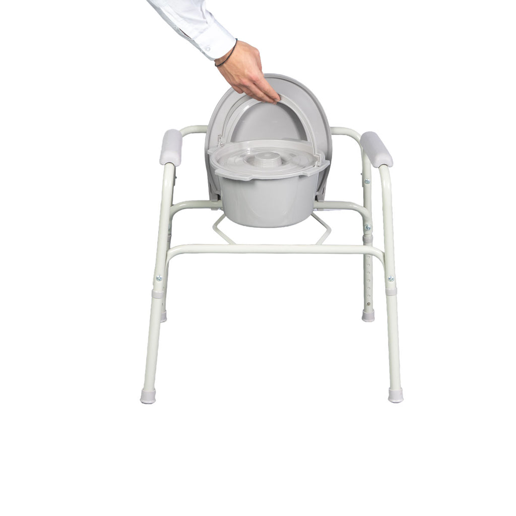 Fixed Commode Chair Beige
