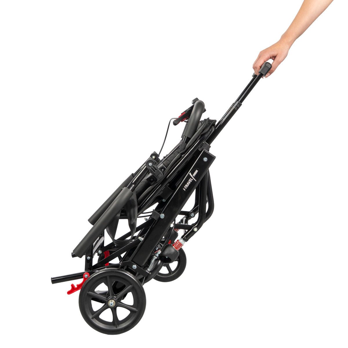 I-Travel folded and pulled like a trolley