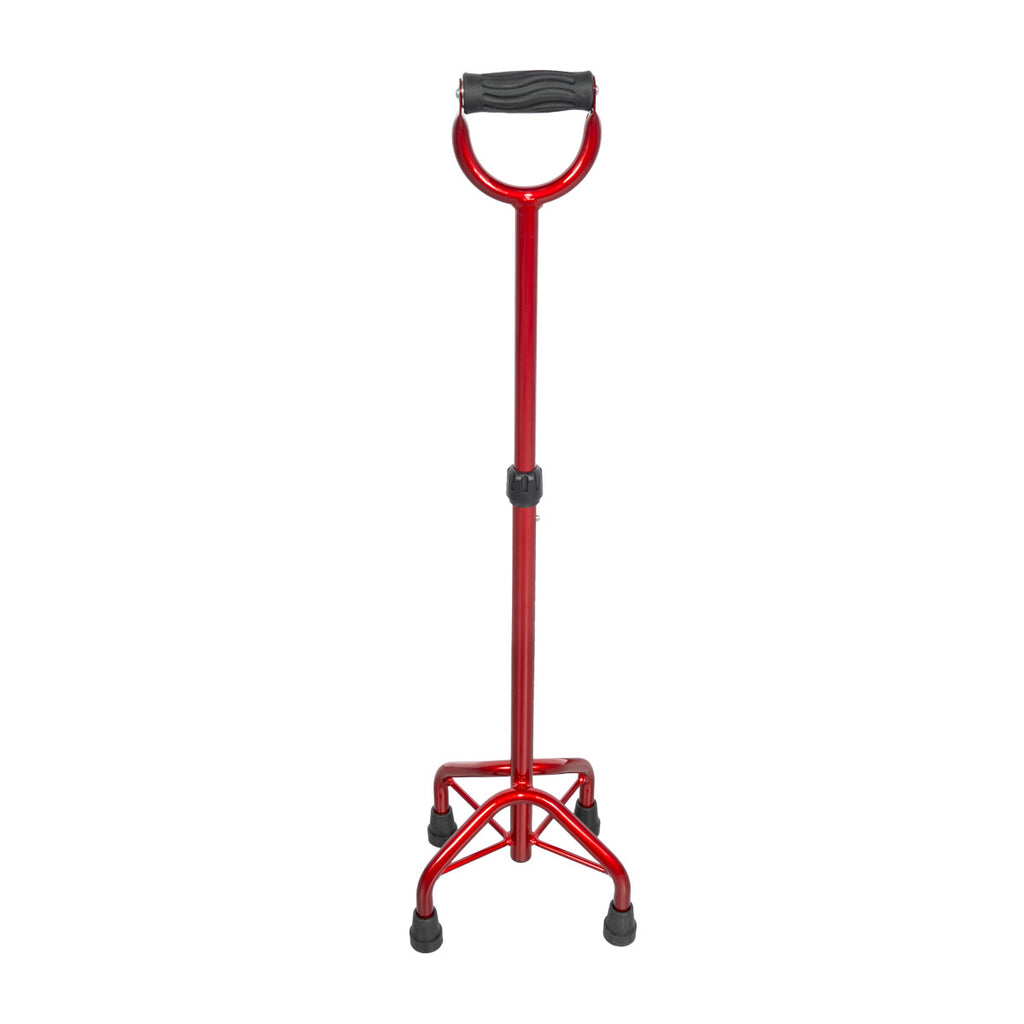 Premium Four-Leg Red Cane with Closed Handle