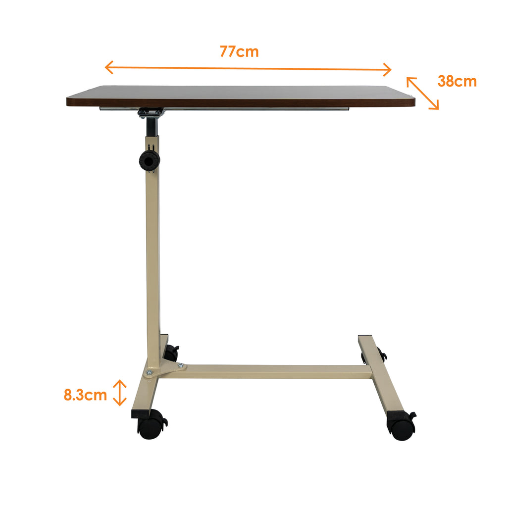 Over Bed Table, Fixed, Wheeled