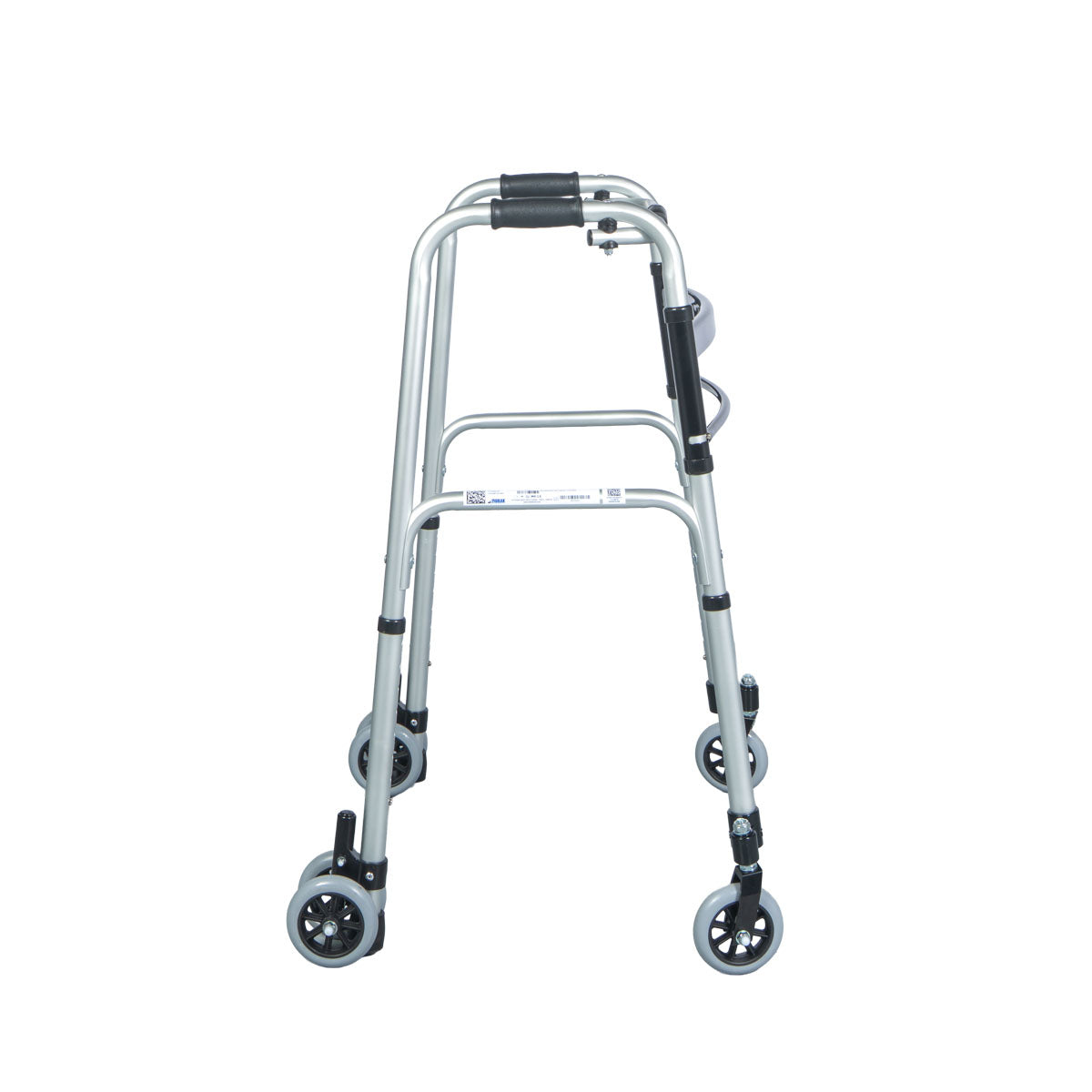 Walker with swivel castors – side view