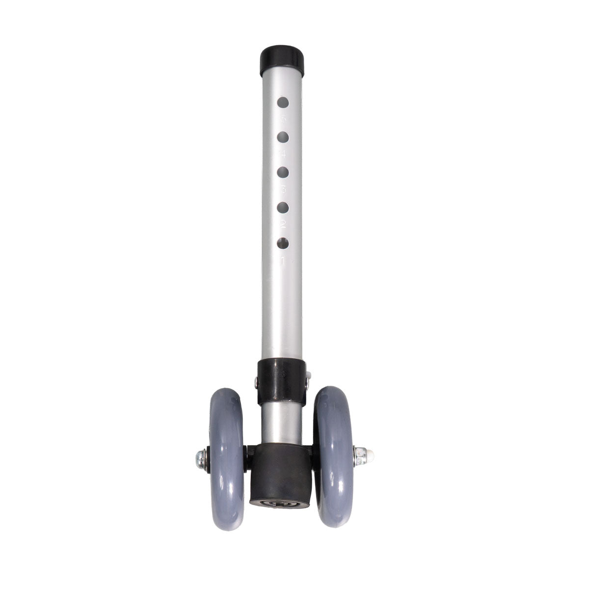 Walker dual rear wheels with brake tips