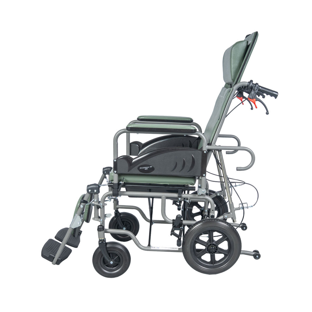 Reclining Wheelchair with Commode "Proteus IV"