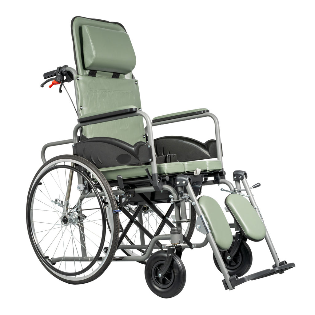 Reclining Wheelchair with Commode "Proteus II"