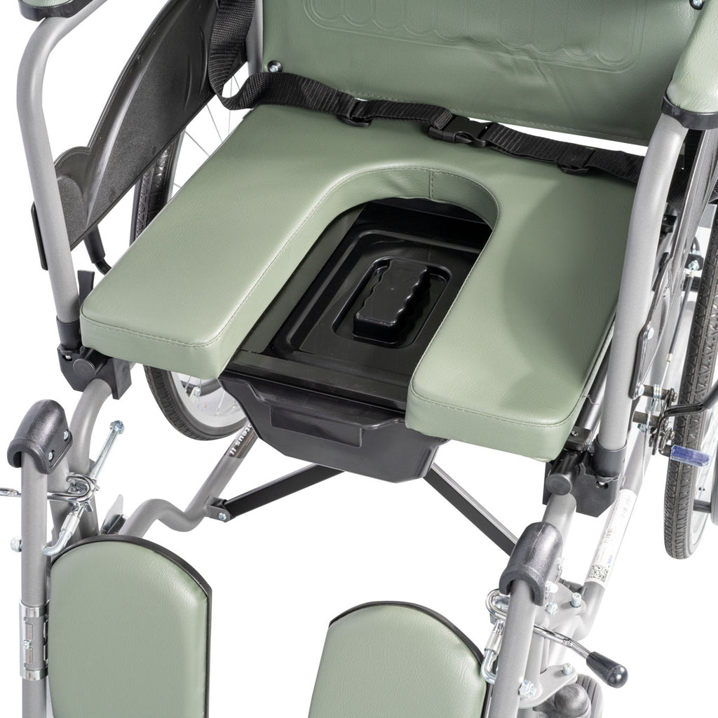 Reclining Wheelchair with Commode "Proteus II"