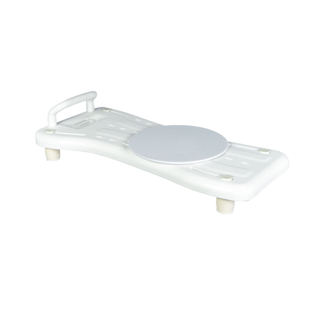 Adjustable Bathtub Board with Rotating Base