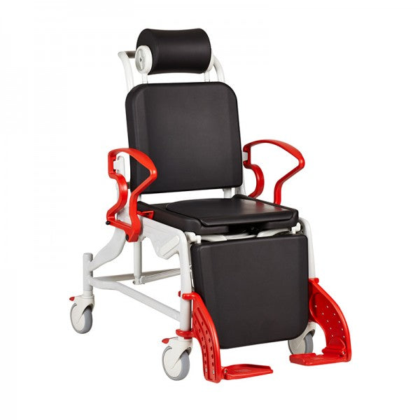 Rebotec Phoenix Shower And Toilet Chair With Hydraulic Or Electric Height Adjustment