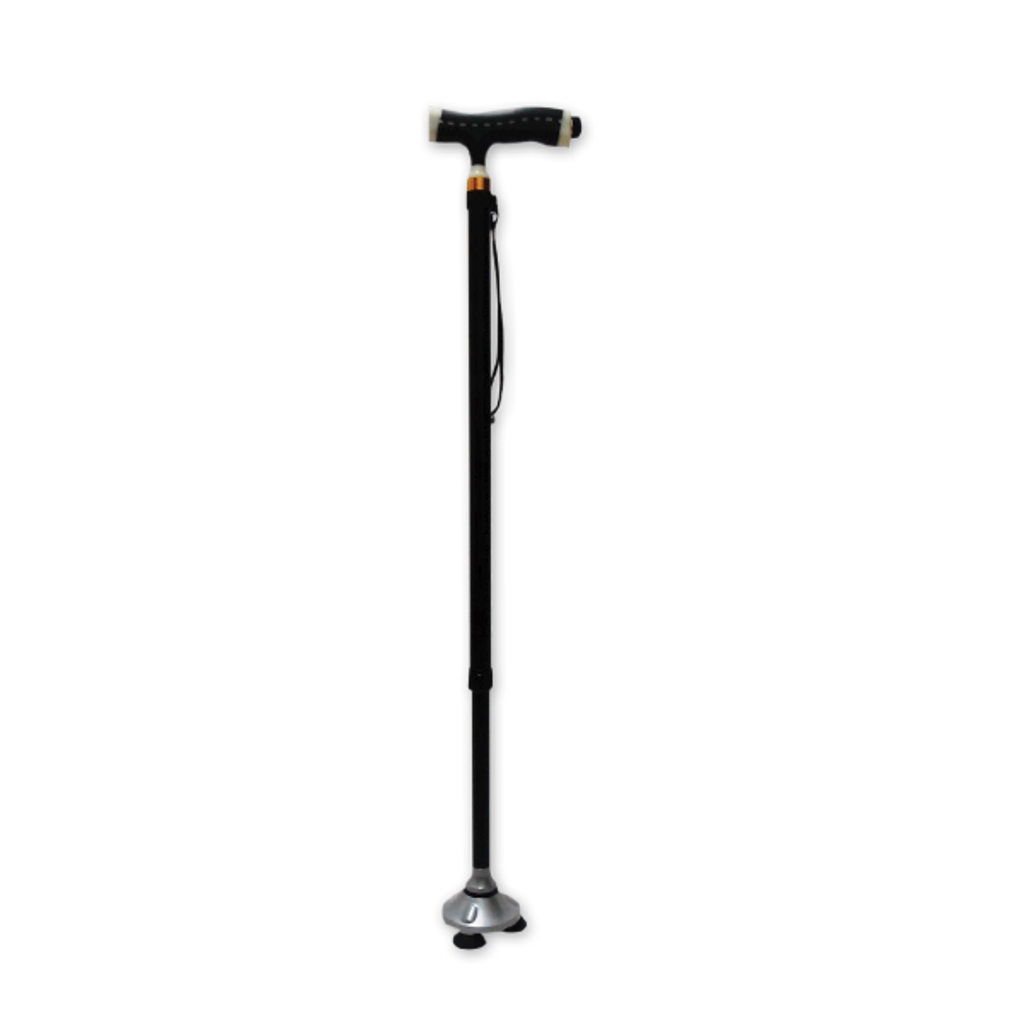 Adjustable Stick with Self-Stand Ferrule & Light