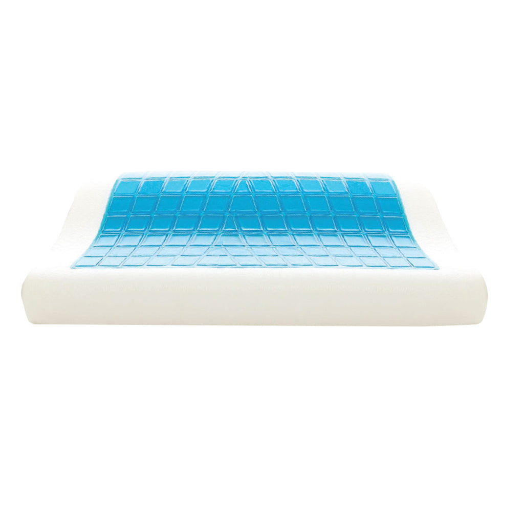 Pillow with Gel & Memory Foam "Aloe Vera " (60CMX40CMX12/10CM)