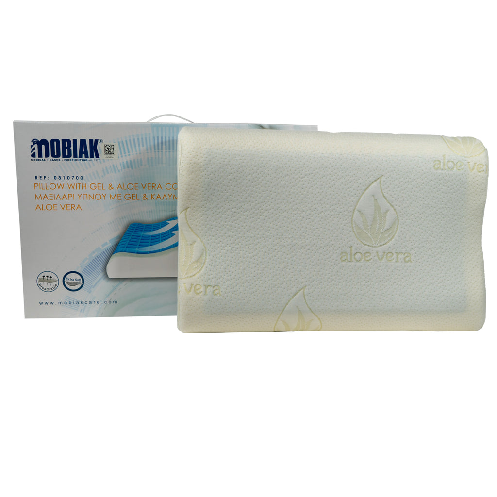 Pillow with Gel & Memory Foam "Aloe Vera " (60CMX40CMX12/10CM)