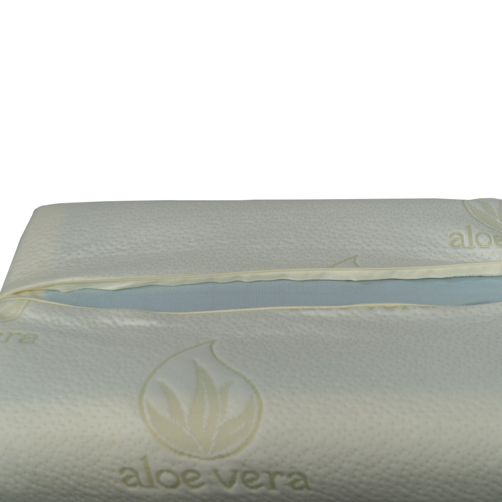 Pillow with Gel & Memory Foam "Aloe Vera " (60CMX40CMX12/10CM)
