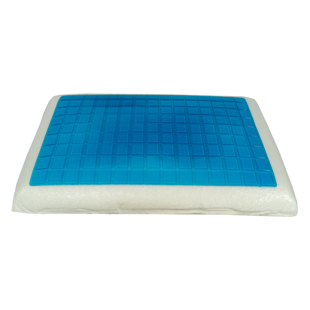 Pillow with Gel & Memory Foam "Aloe Vera " (60cm x 40cm x 12cm)