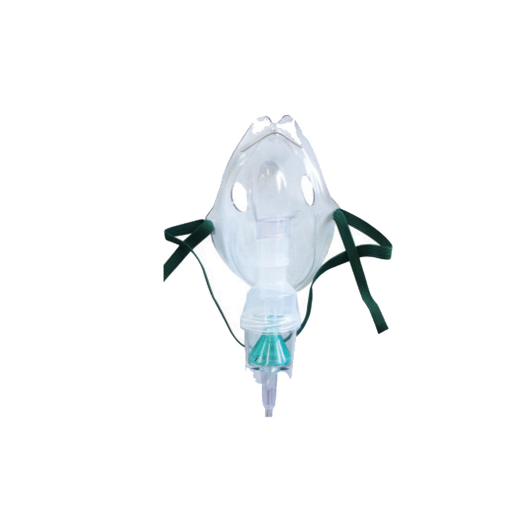Nebulizer, adult elastic strap style aerosol mask, 7' tube - 50/cs