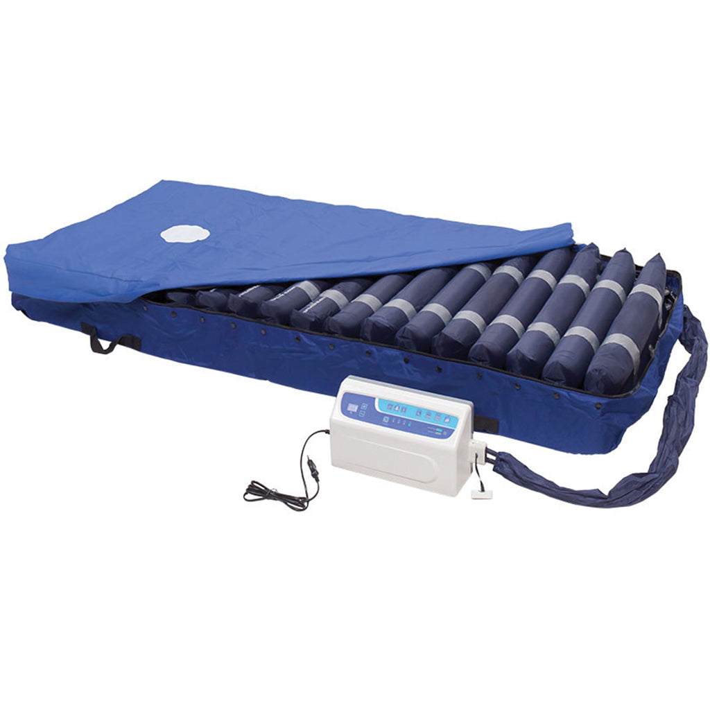 Anti-Decubitus Hospital ICU Stripe Mattress 8'' & Air Pump (200 Kg)