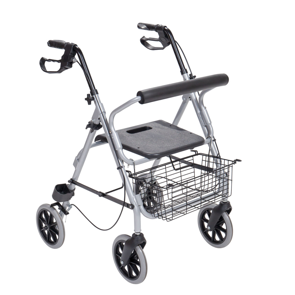 Aluminum Walker Rollator Silver