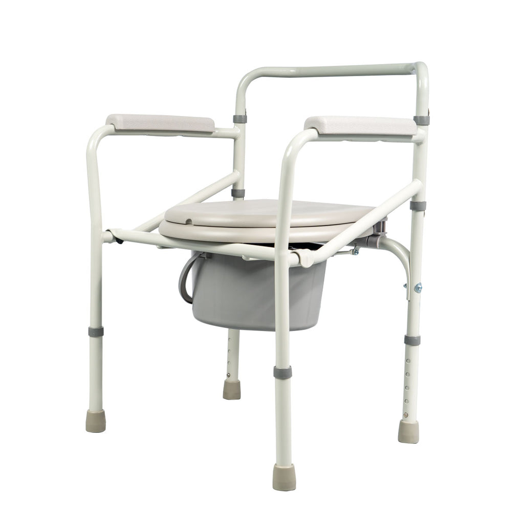 Foldable Commode Chair Beige