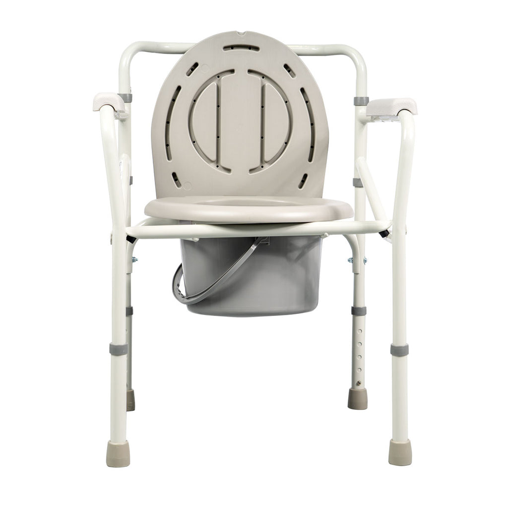 Foldable Commode Chair Beige