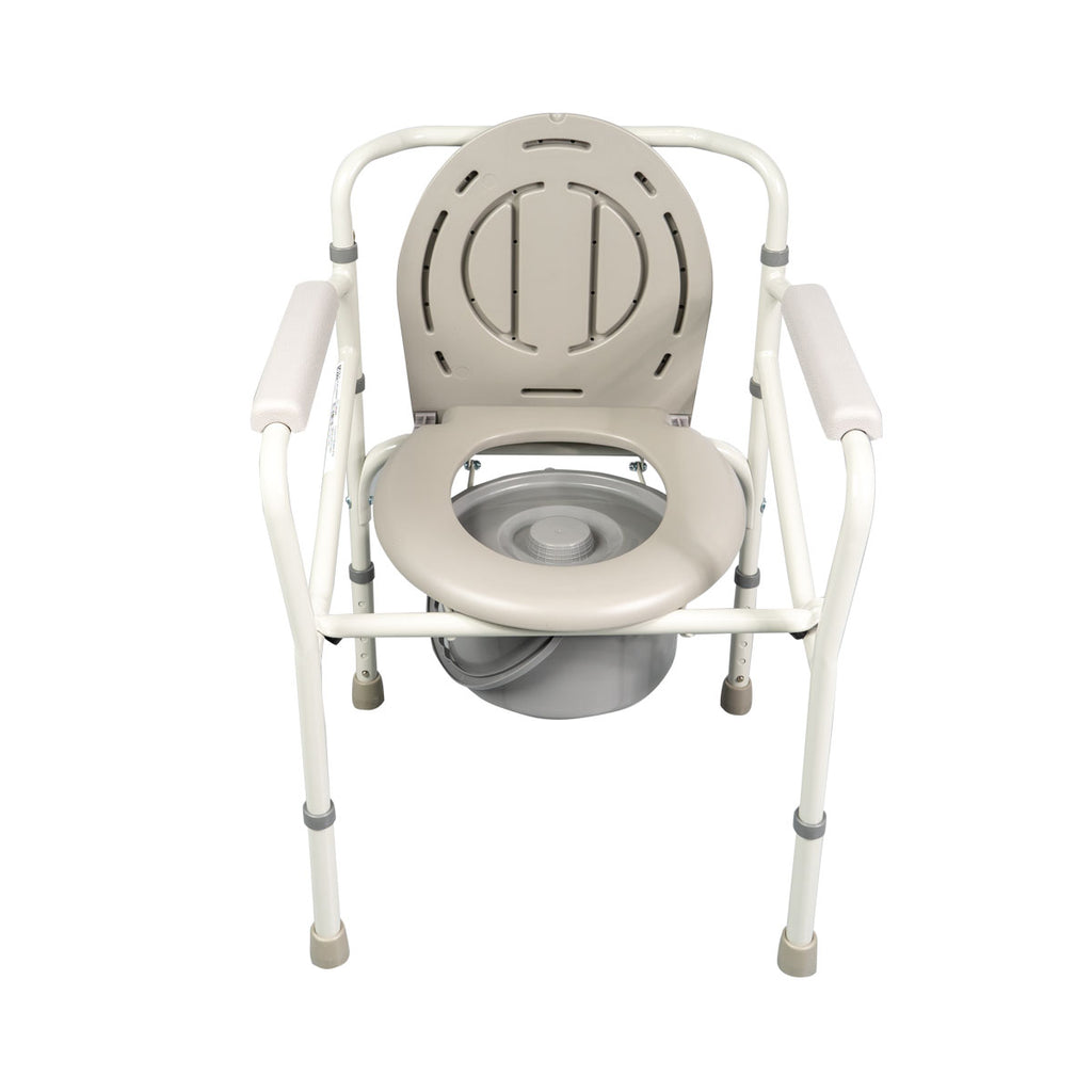 Foldable Commode Chair Beige