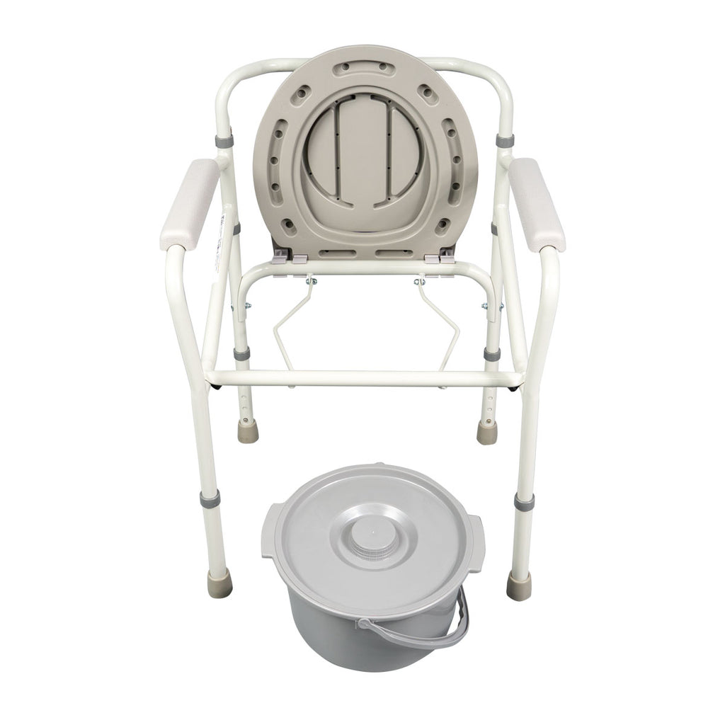 Foldable Commode Chair Beige