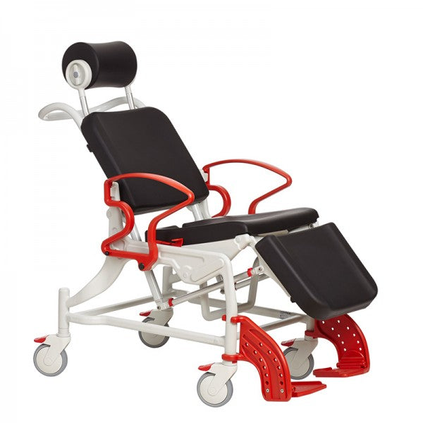 Rebotec Phoenix Shower And Toilet Chair With Hydraulic Or Electric Height Adjustment