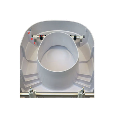 FIXED TOILET SEAT HEIGHT ADJUSTABLE WITH LIFT-UP ARMRESTS