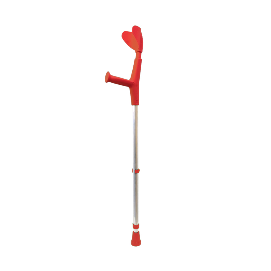 Child Forearm Crutch Red, Fixed Handle