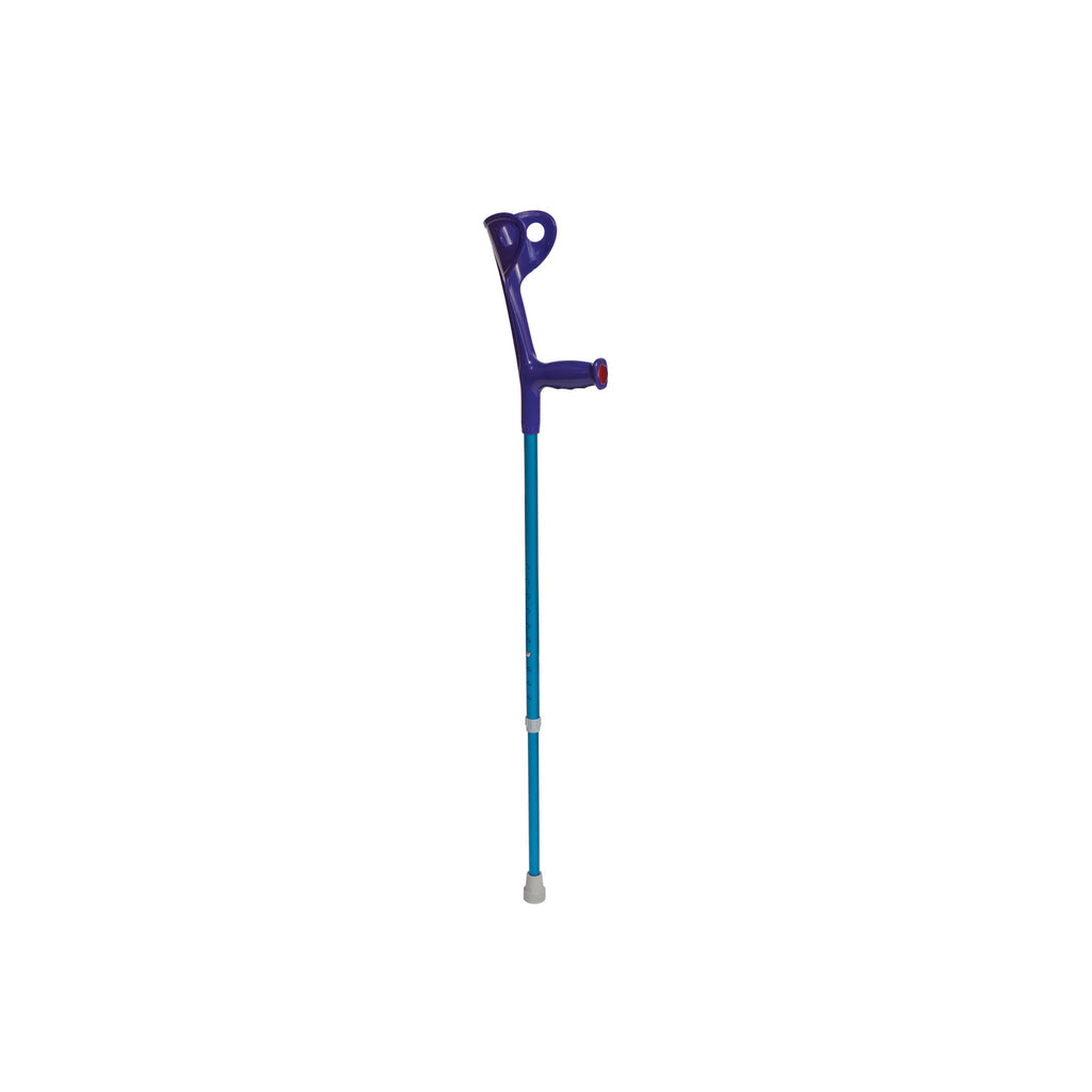 Forearm Crutch, Blue, Fixed Handle
