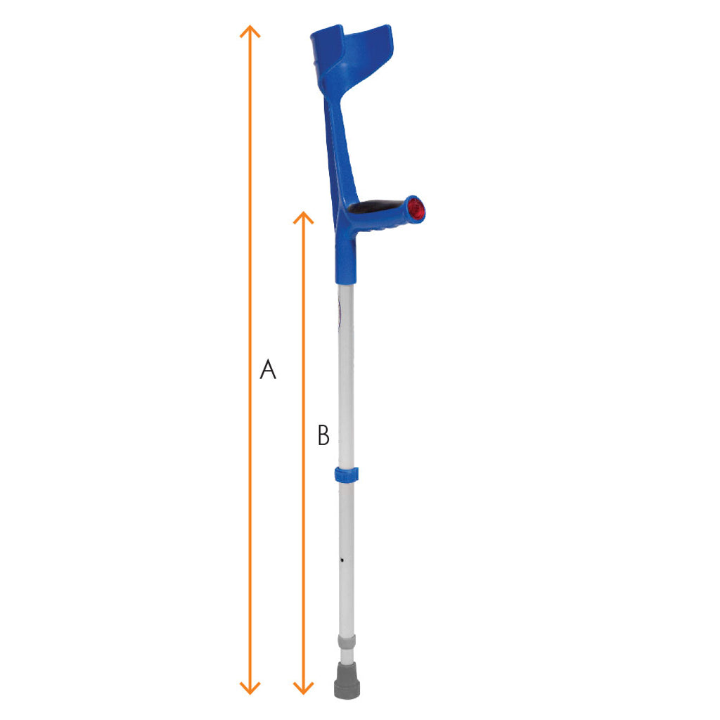 Forearm Crutch Blue, Reinforced
