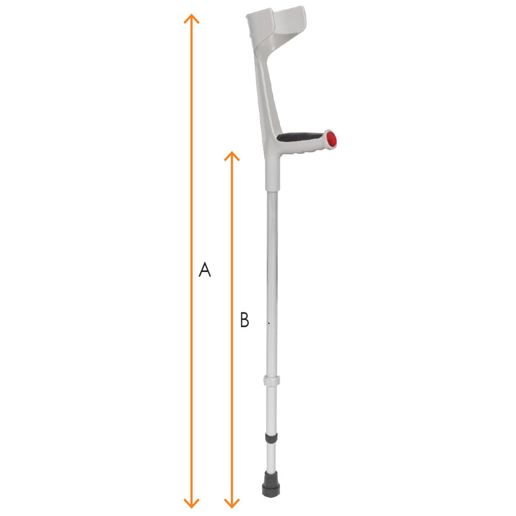 Forearm Crutch Grey, Reinforced