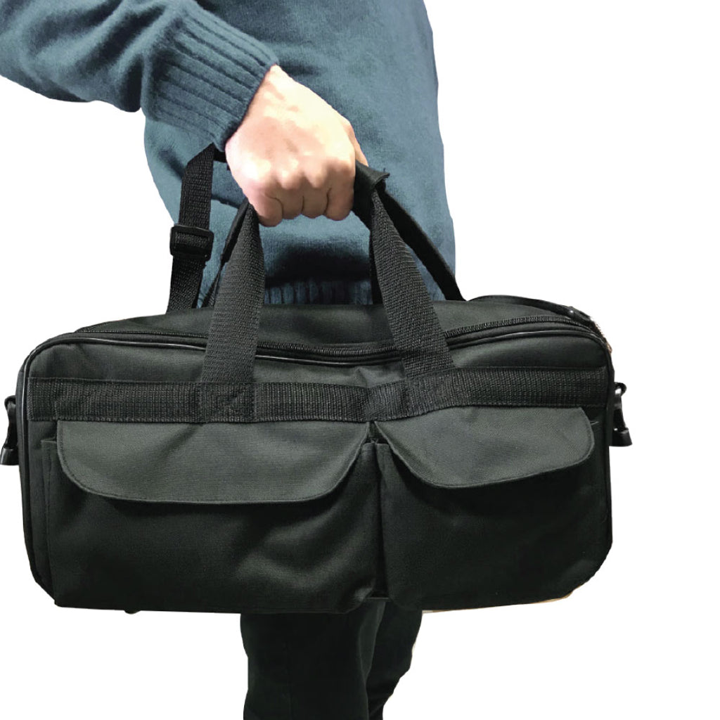 AEROtreat® oxygen bag, with shoulder- and back strap, polyester, black