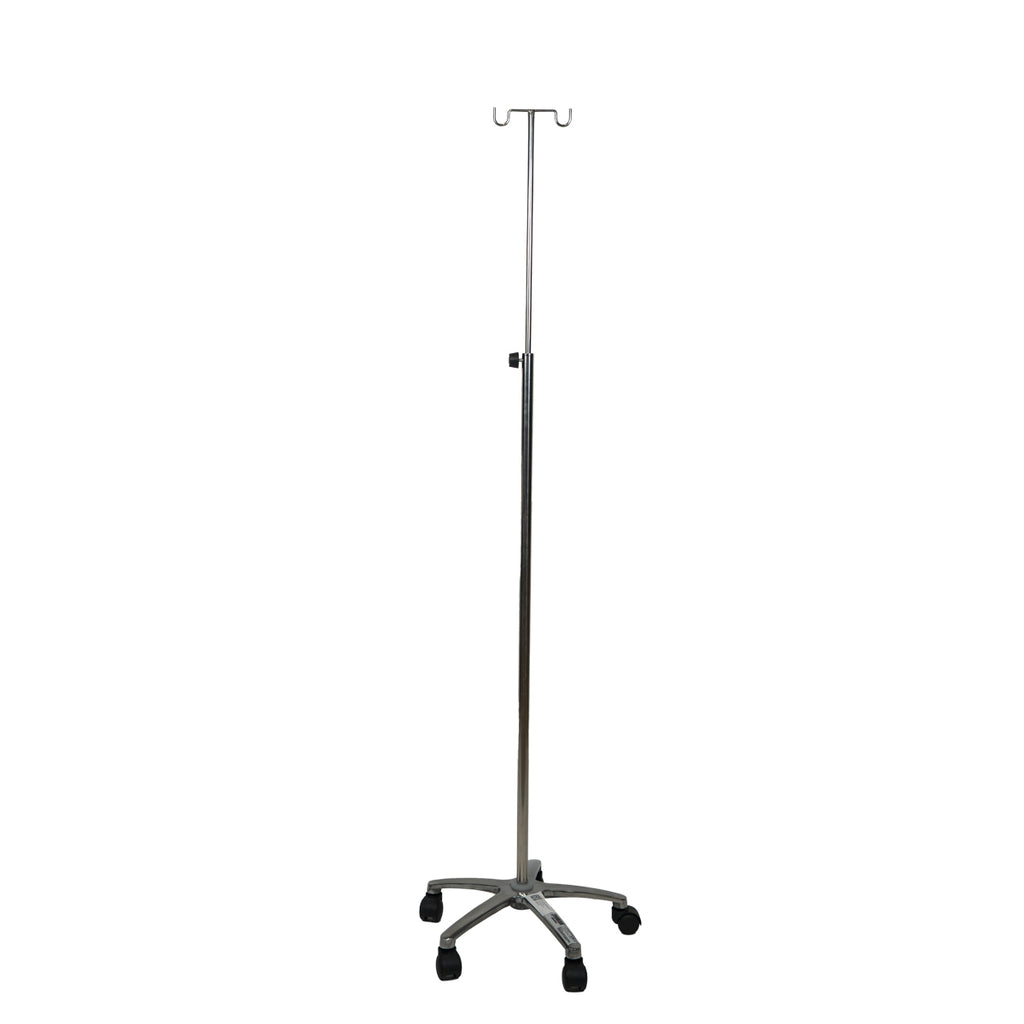 I.V Stand with 2 Hangers & Aluminum Base