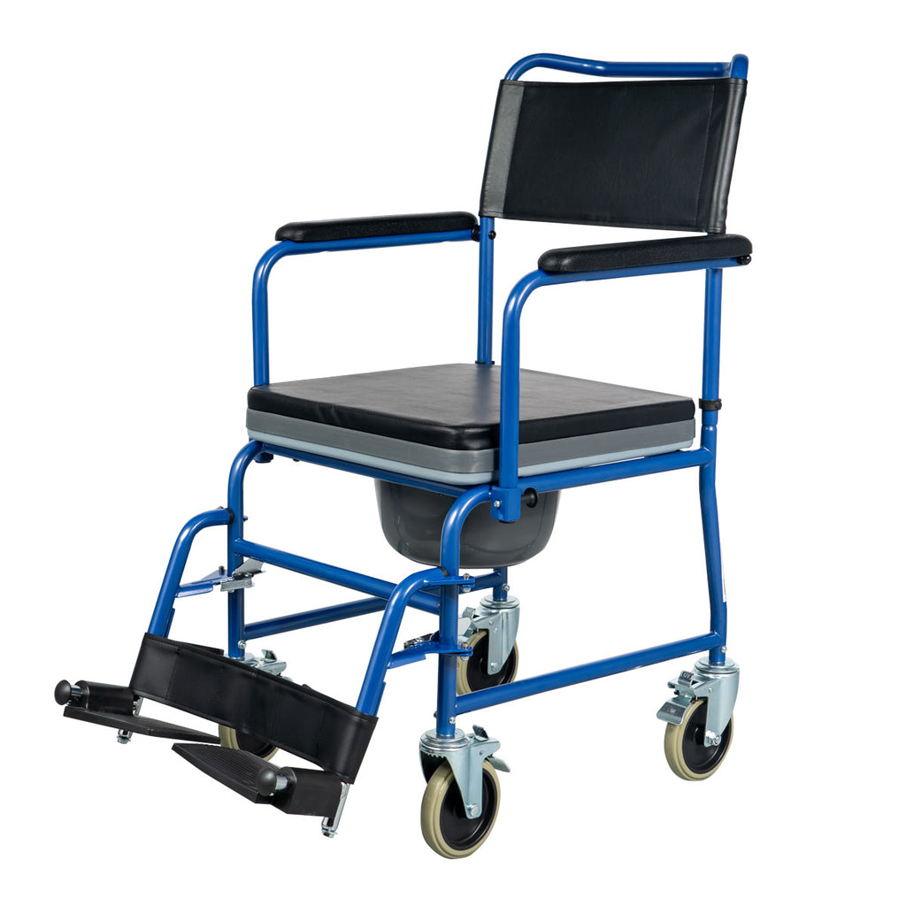Commode Wheelchair Gemini Blue