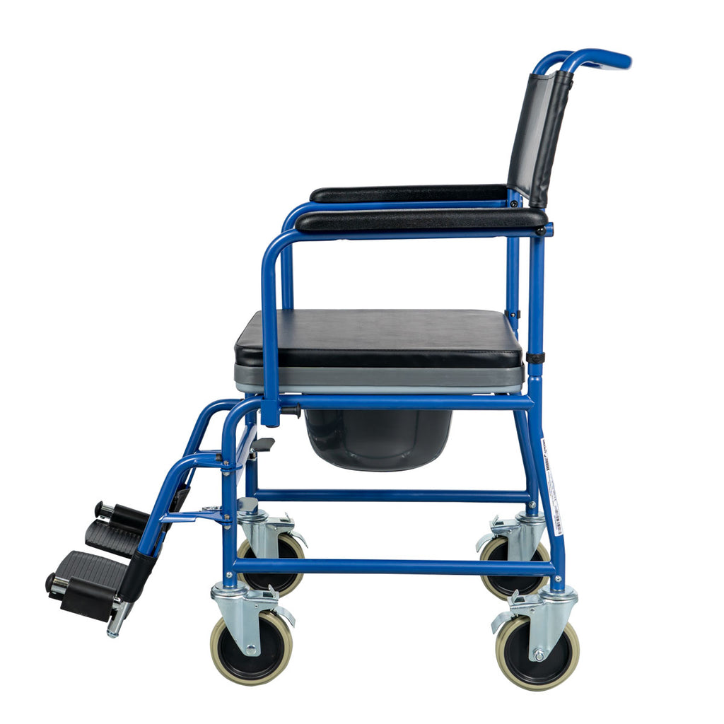 Commode Wheelchair Gemini Blue