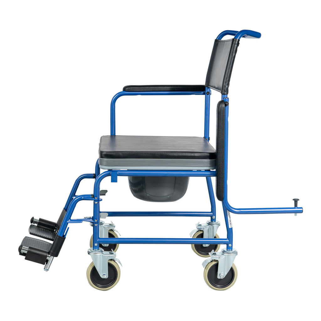 Commode Wheelchair Gemini Blue