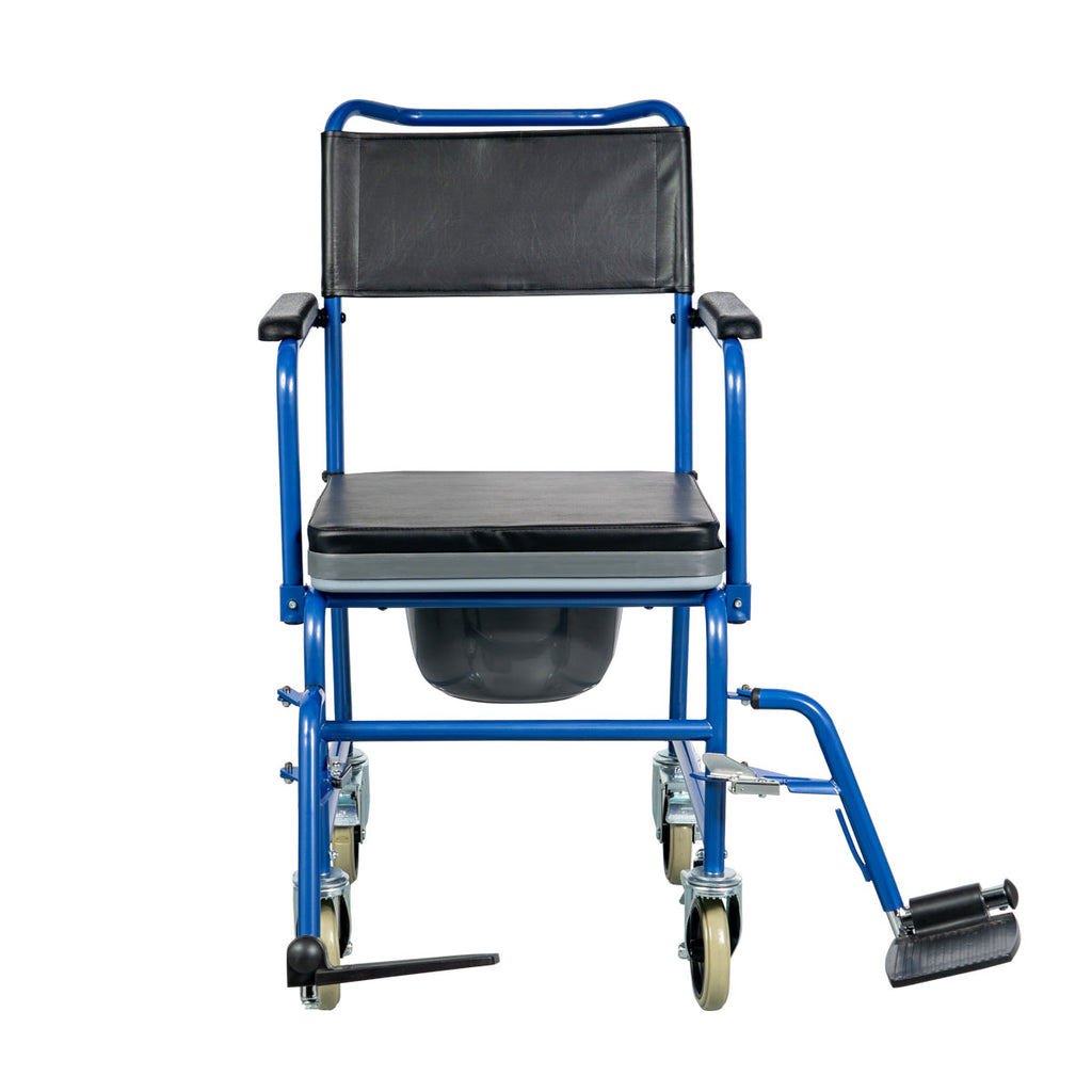 Commode Wheelchair Gemini Blue