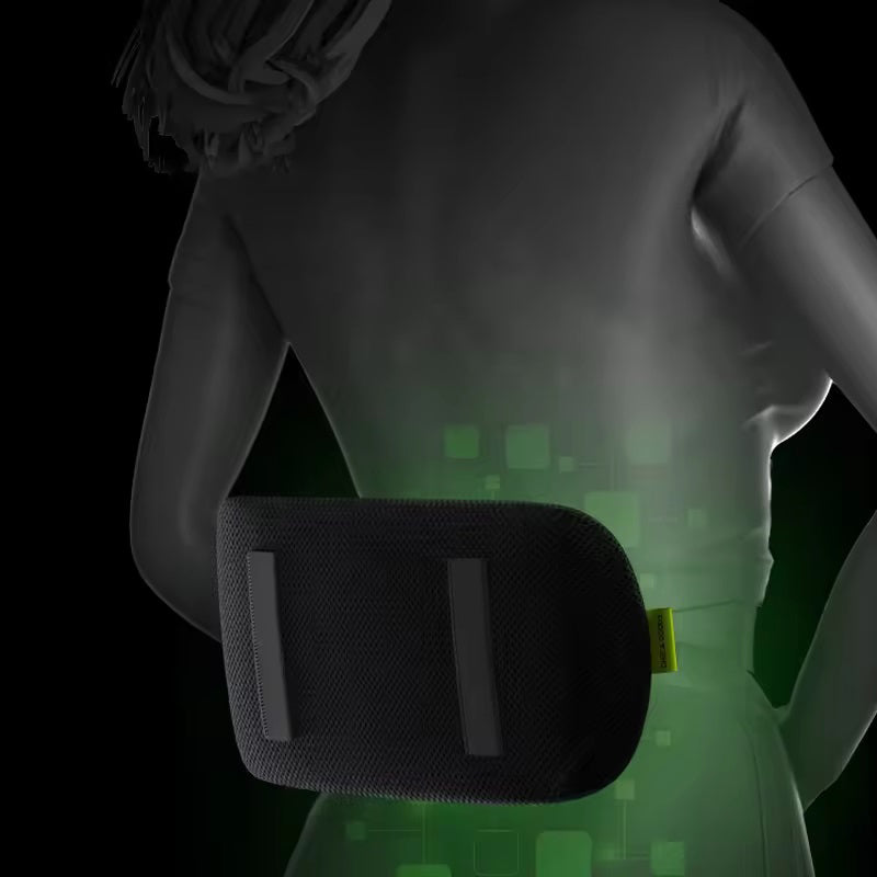 Lumbar cushion fitted on a car seat
