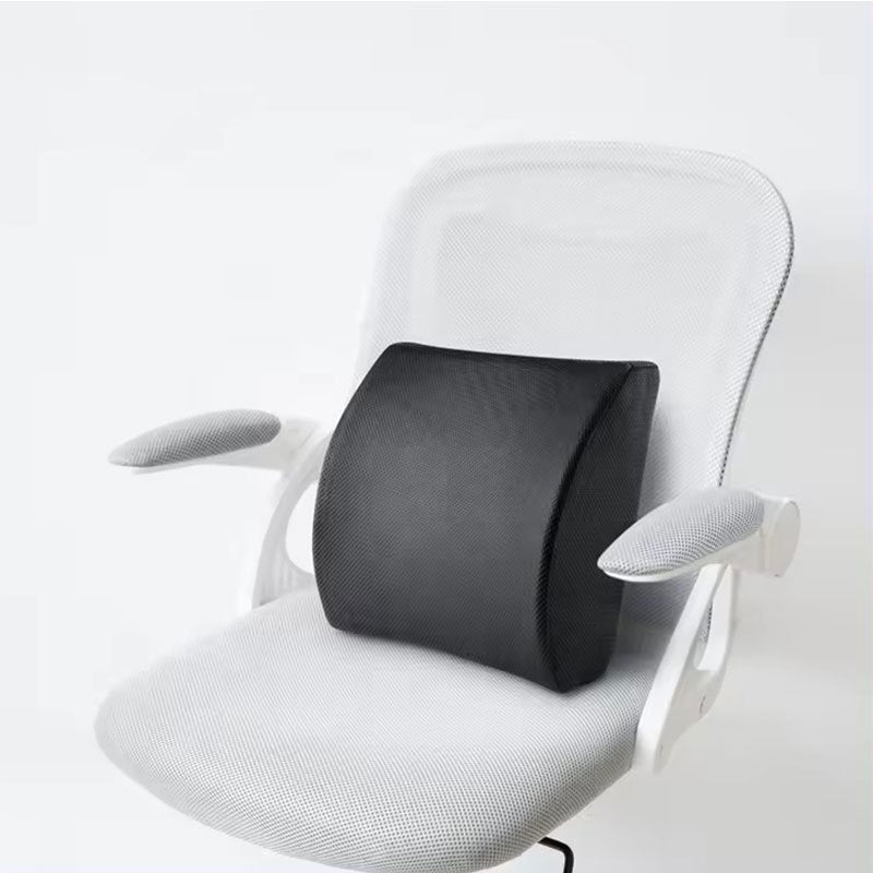 Memory foam lumbar back support cushion