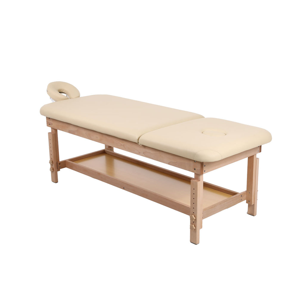 Wooden Bed - Beige (W70)