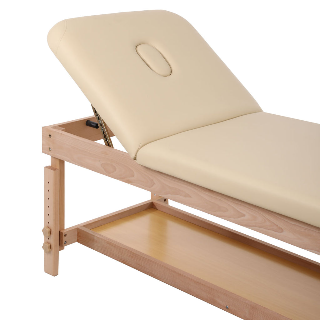 Wooden Bed - Beige (W70)
