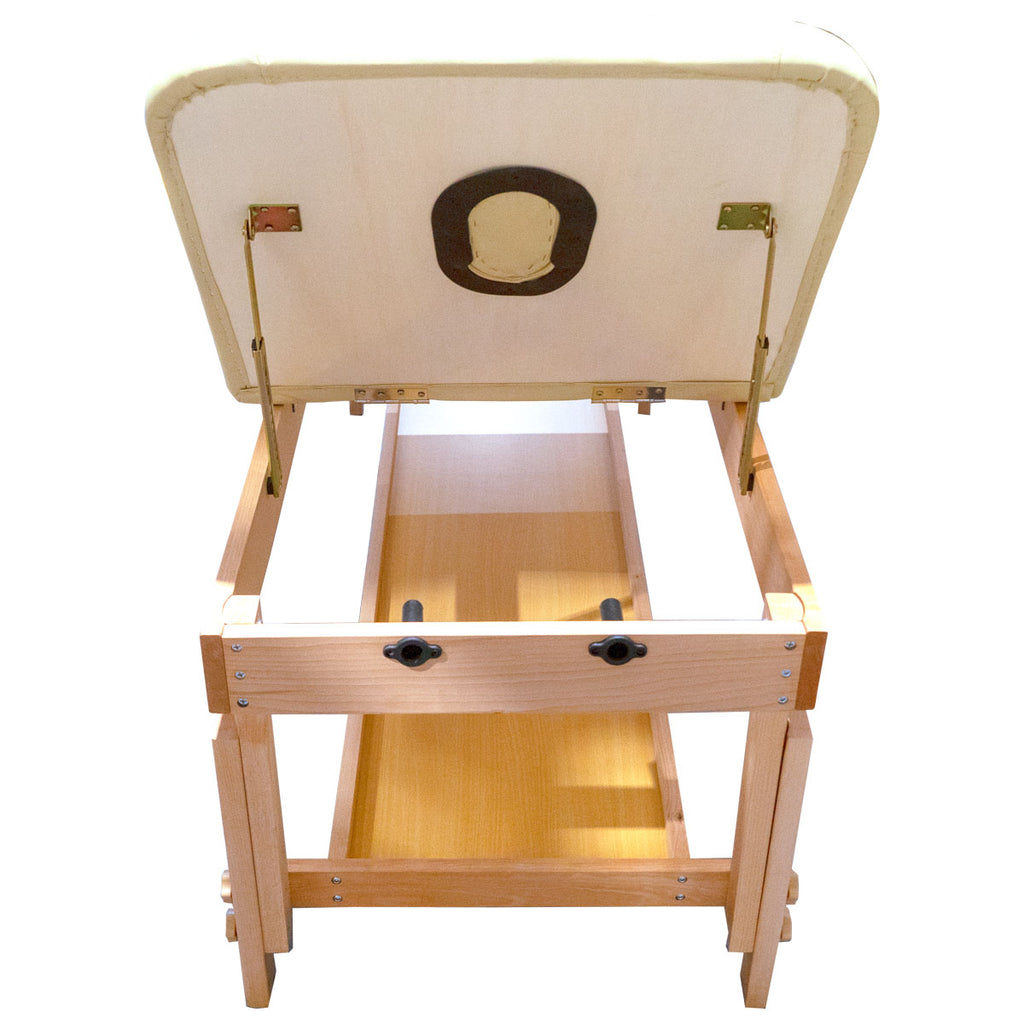 Wooden Bed - Beige (W70)