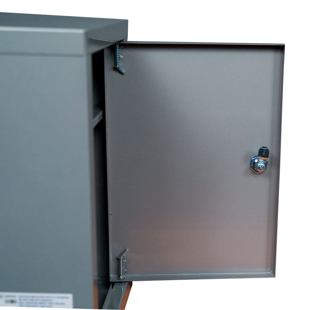 Wall-Mounted Metal First Aid Box with Two Shelves and Lock
