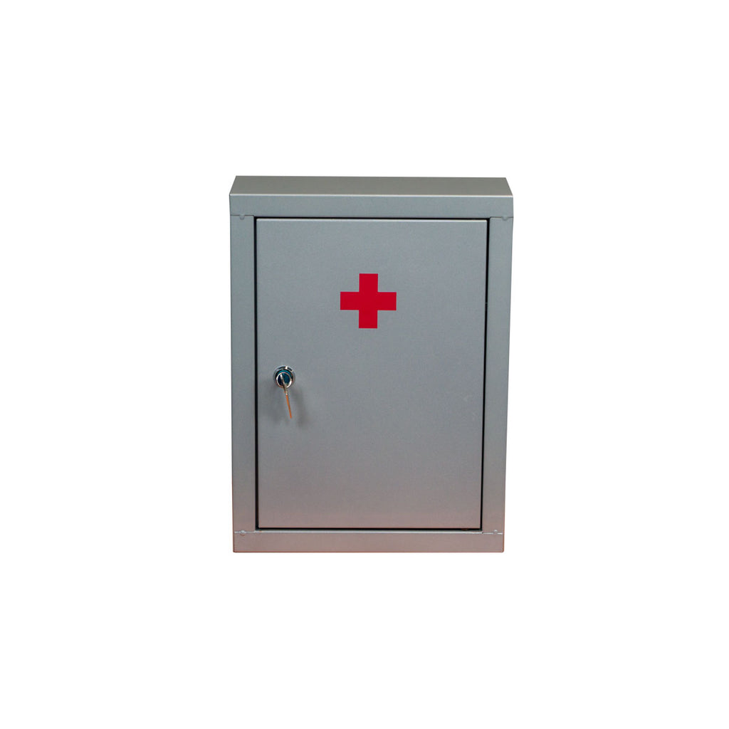 Wall-Mounted Metal First Aid Box with One Shelf and Lock