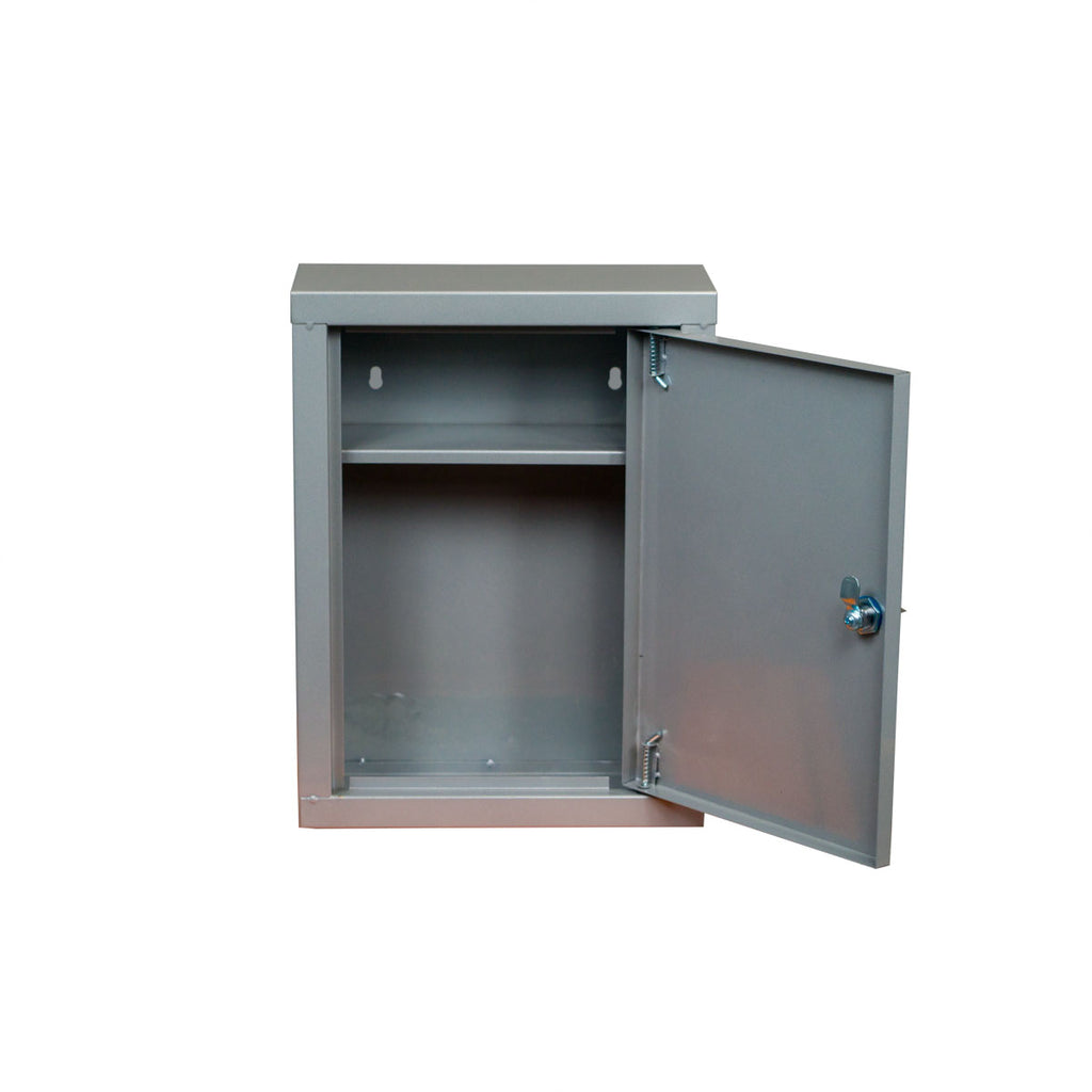 Wall-Mounted Metal First Aid Box with One Shelf and Lock