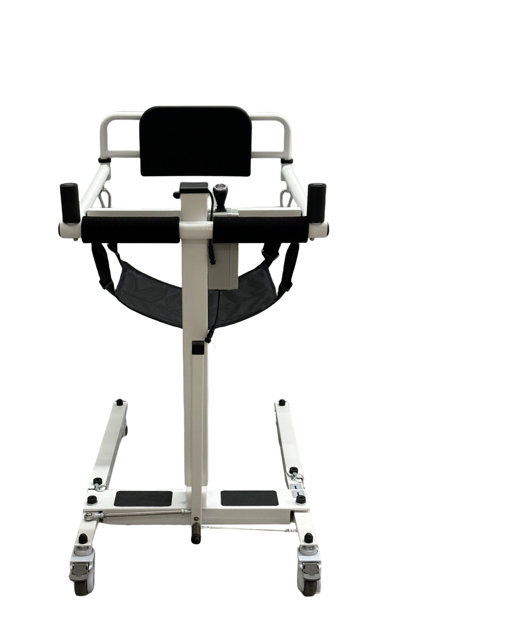 Electric patient transfer lift chair with sling